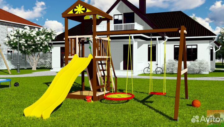 Детская площадка для игры на даче