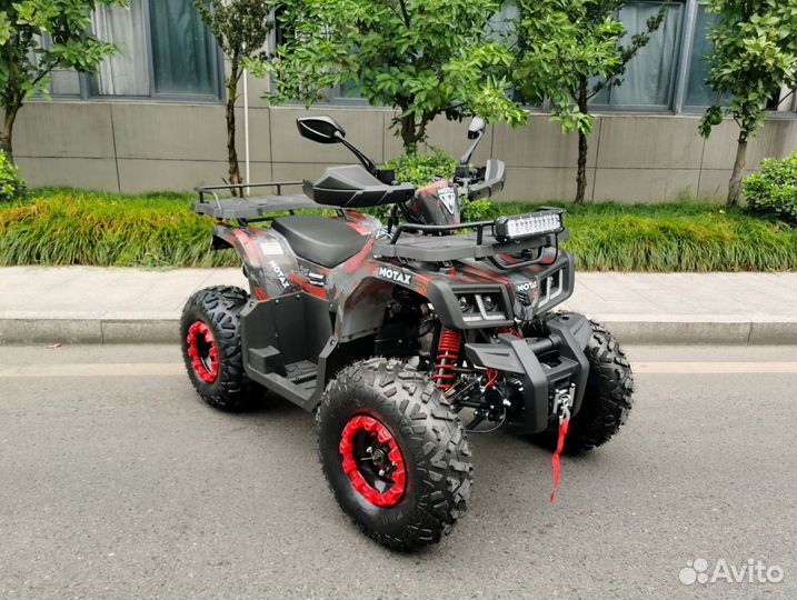 Взрослый квадроцикл Grizlik T200 LUX красный