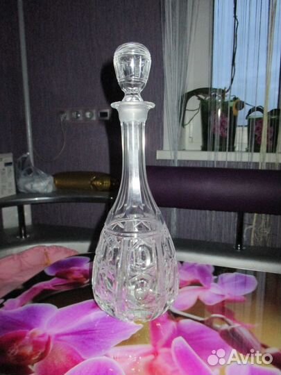 Хрустальный графин,ваза,заварной чайник