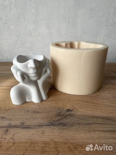 Силиконовая форма Кролик, Мечтательница, чайка