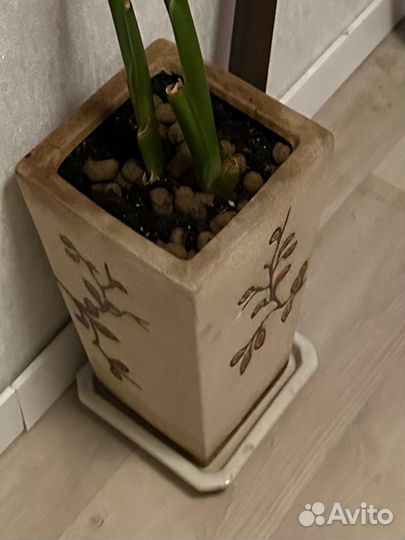 Большой напольный горшок керамический