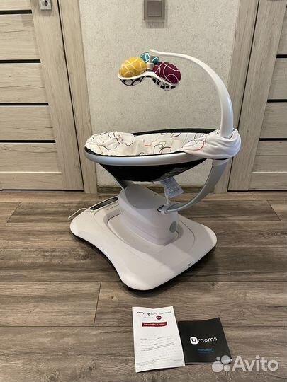 4moms mamaroo 4.0 детские качели+вкладыш