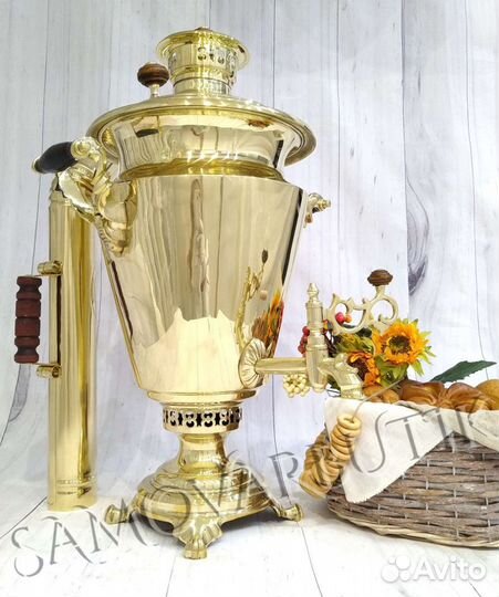 Самовар на дровах Рюмка 7л. Литьё