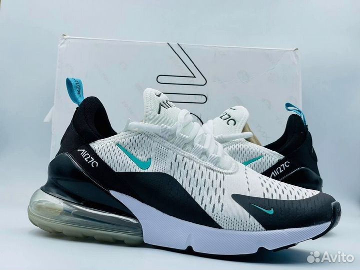 Nike air max 270 бело-чёрные разм. 43