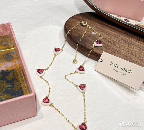 Сеты Kate Spade ожерелье, браслет и пуссеты