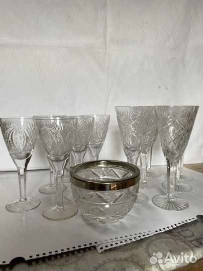 Фужеры хрустальные СССР