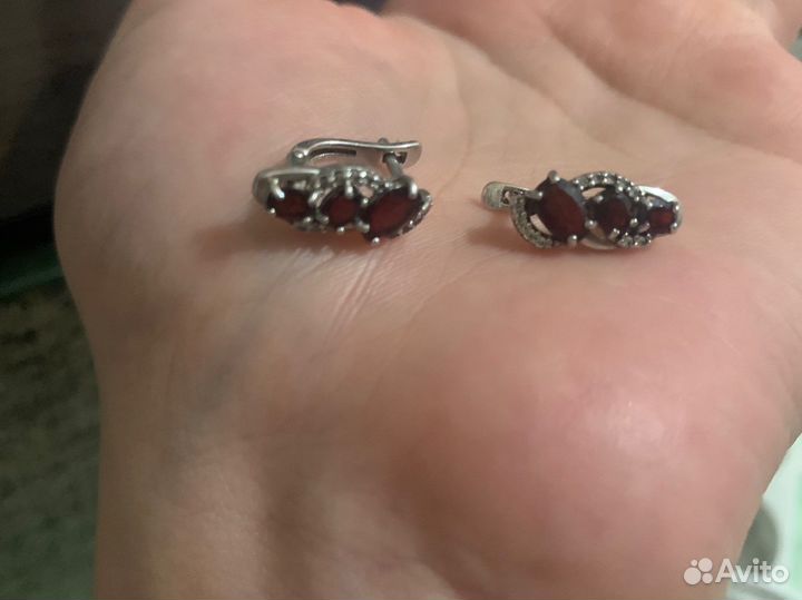 Серьги серебро