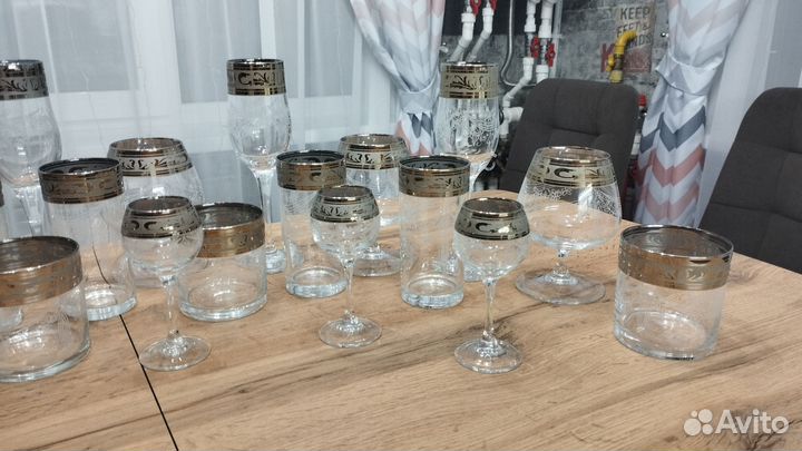 Набор бокалов Гусь хрустальный