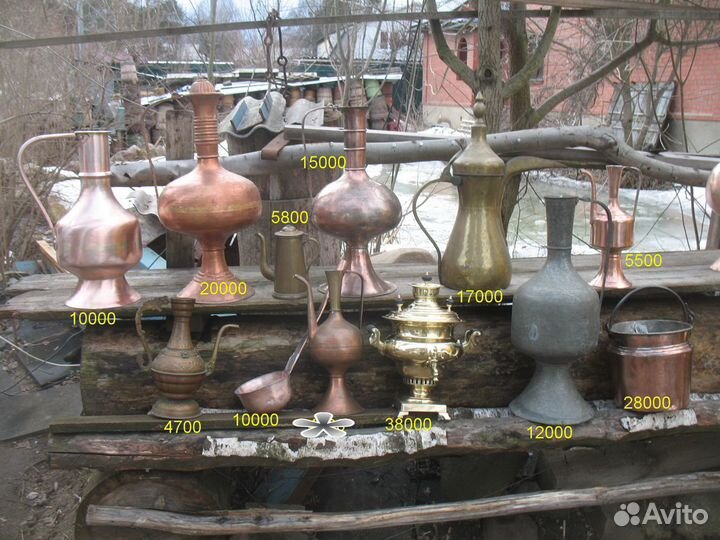 Медный кувшин Восточные кувшины старинные предметы