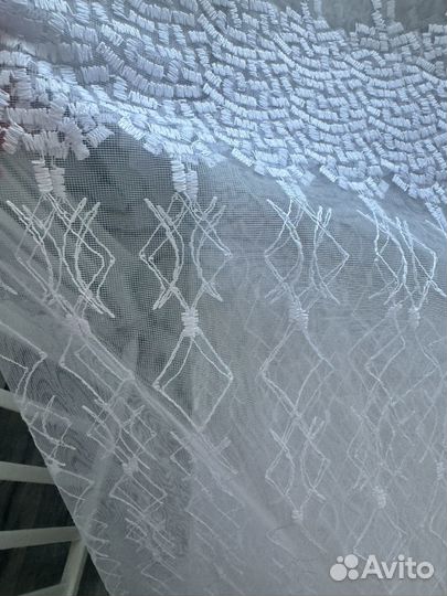 Тюль белая