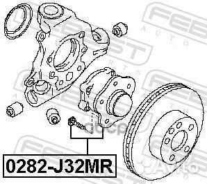 Ступица задняя 0282-J32MR Febest