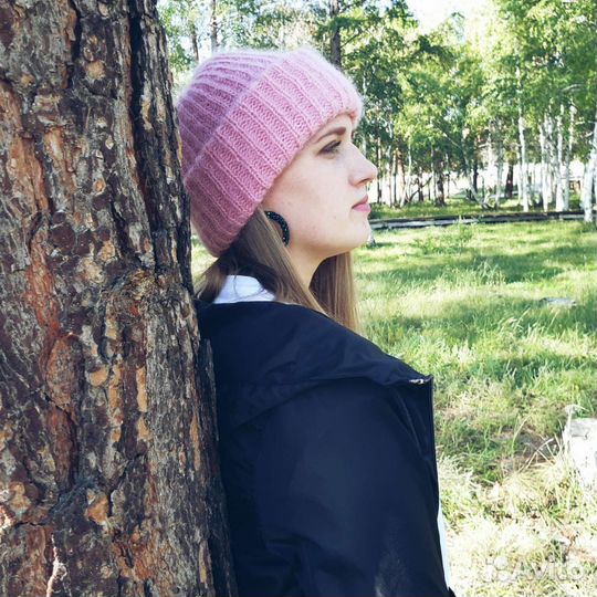 Шапка вязаная женская