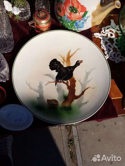 Антикварная тарелка 
