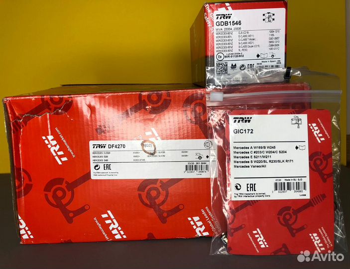 Тормозные диски Mercedes w212 TRW Новые