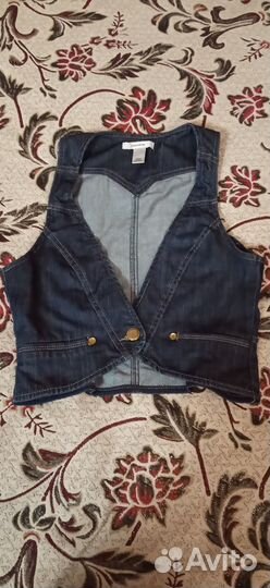 Жилет и курточка джинсовые для девочки