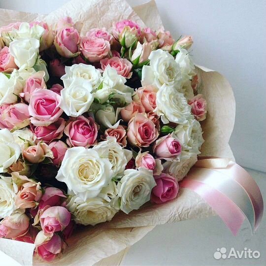 Цветы розы букет