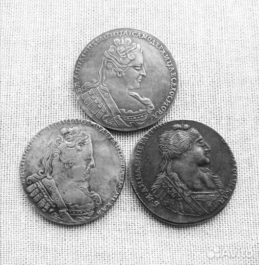 Копии монет под серебро Анна Иоанновна (1730-1740)