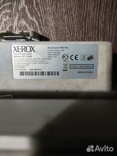Принтер лазерный мфу бу xerox workcentre pe114e