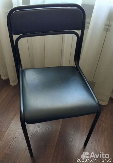 Стул на раме Ascona чёрный