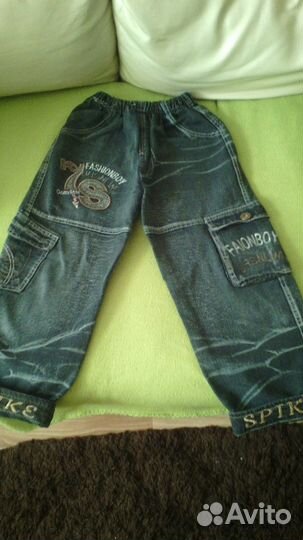 Джинсы, борцовки