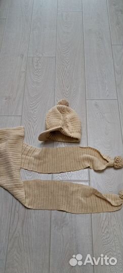 Комплект шапка и шарф женский