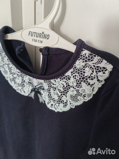 Платье школьное синее 128