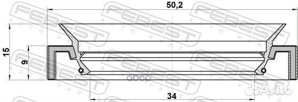 95HAY-36500915R Сальник привода Febest 95HAY-36