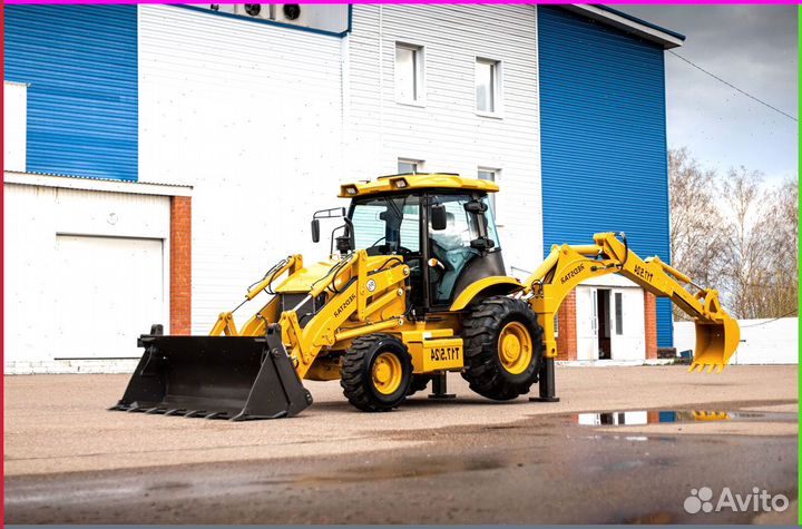 Закаленное стекло на экскаватор-погрузчик Трактор redstar T 17.5 24