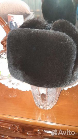 Норковая шапка мужская ушанка