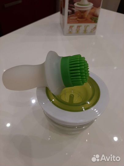 Масленка с кистью дозатором и емкостью