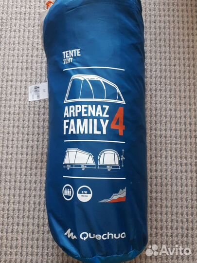 Палатка arpenaz family 4, 4х местная с тамбуром