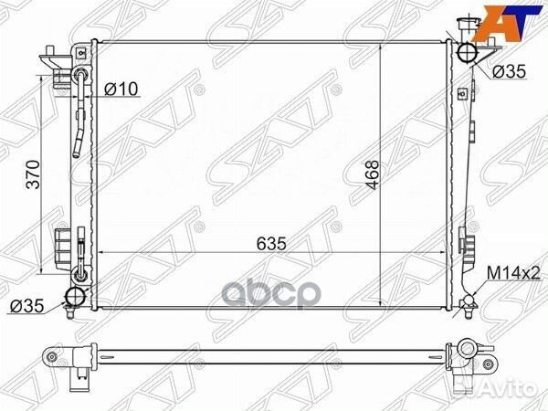 Радиатор Hyundai ix35 09-15 / Tucson 09-15 / Kia