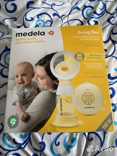 Молокоотсос medela swing flex электрический
