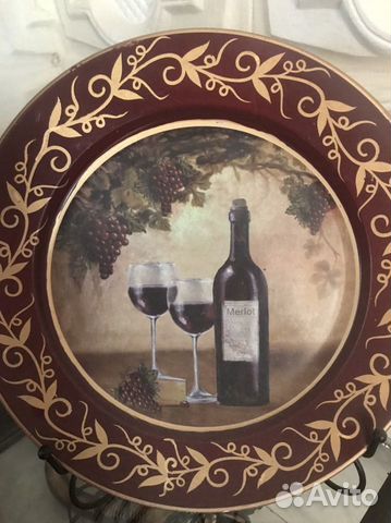 Тарелка декоративная керамика