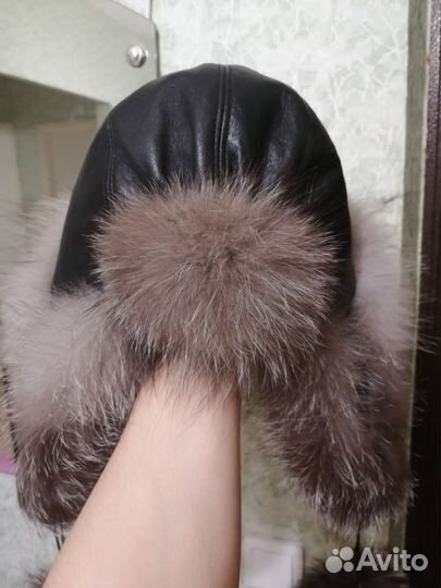 Шапка чернобурка