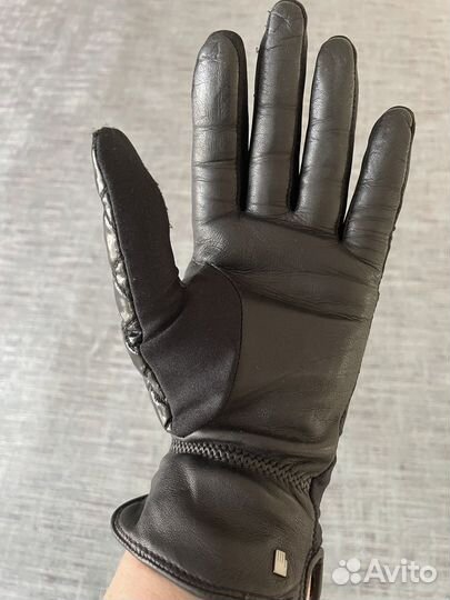 Перчатки женские кожаные