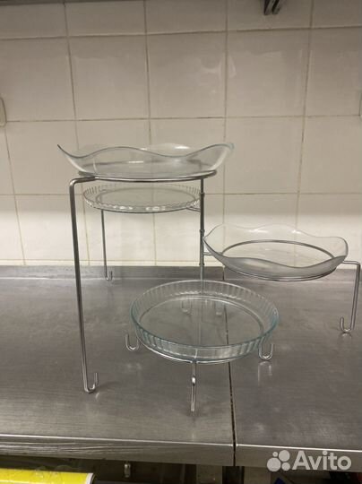 Стойка фуршетная мелаллич, раздвижная высота 36 см