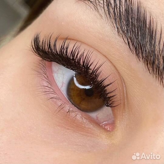 Наращивание ресниц за 2 часа, брови