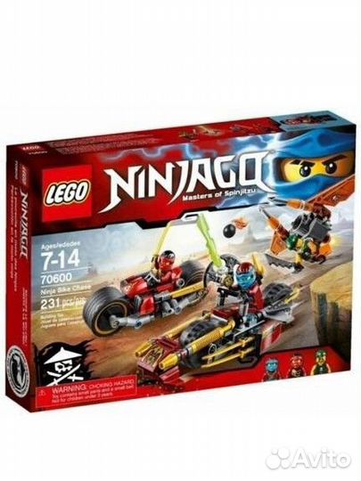 Lego 70600 Погоня на мотоциклах оригинал