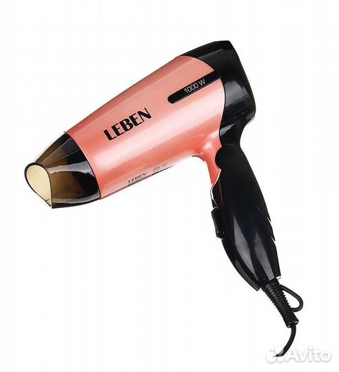 Новый фен складной, дорожный, 1000 Вт