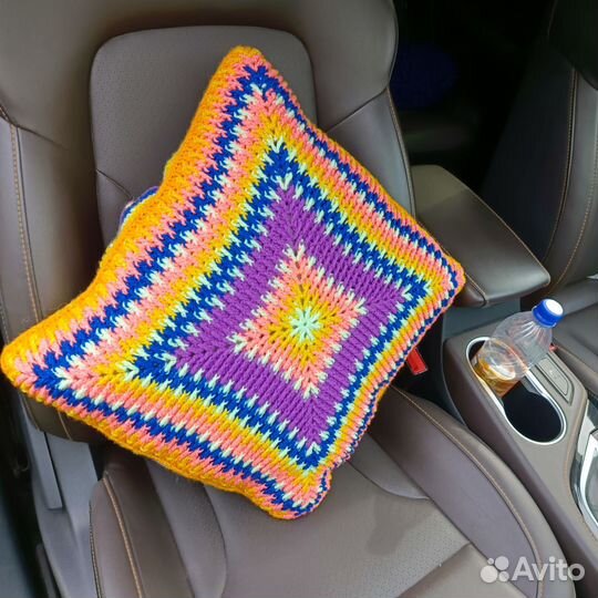 Вязанные подушки