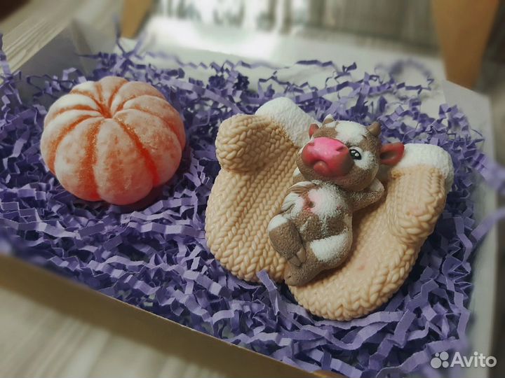 Силиконовая 3d форма мандарин и варежки