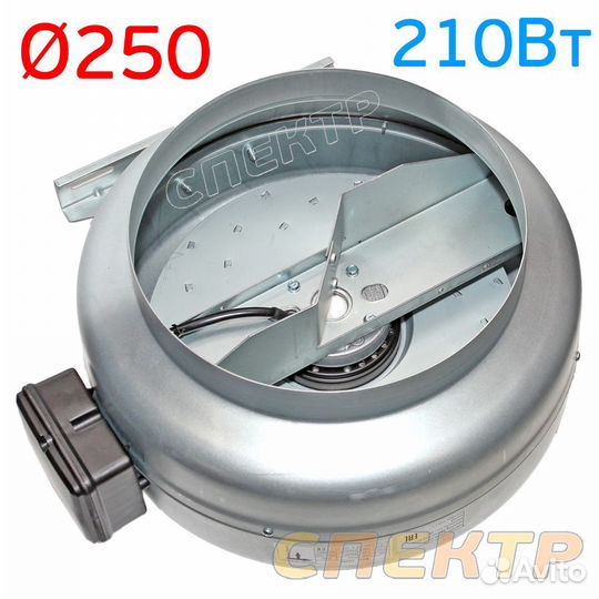 Вентилятор канальный вкк-250М металлический корпус