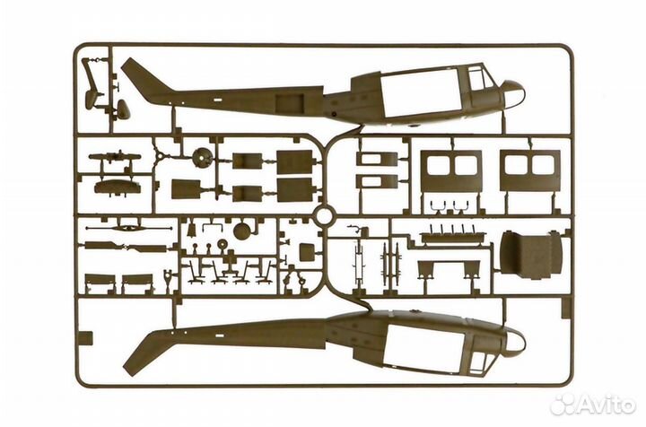 Сборная модель вертолёта Bell UH-1D Iroquois