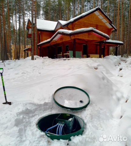 Септик Евролос, Урал в частный дом зимой
