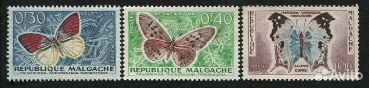 Марки 1960 г. Мальгаши