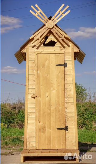 Дачный туалет деревянный HME557