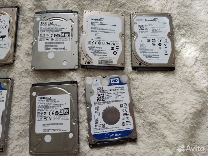Жесткие диски для ноутбука 160/250/320/500/640/750