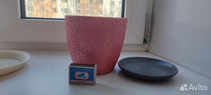 Горшок керамический с поддоном