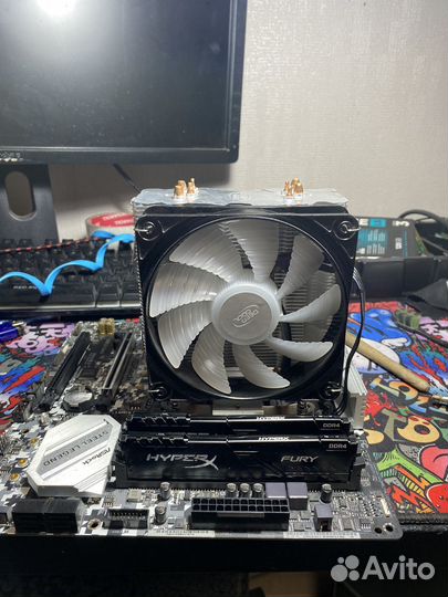 Комплект b450 steel legend +7 2700 + 16gb+кулер